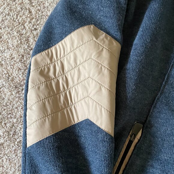 Alp-n-Rock Kitz Fleece Jacket Full Zip Blue Ski Embroidered Cross Stitch Patch - Picture 6 of 16